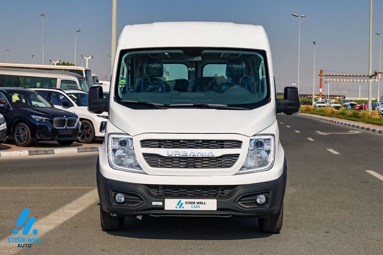 فورس أوربانيا 2026 GCC Specs | 14-Seater | 2.6L Turbo DSL | High Roof | 5 Speed MT | Passenger Van | For Export