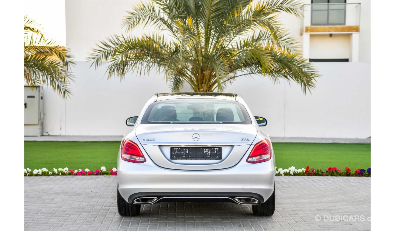 Mercedes-Benz C200 Under Warranty!  GCC - AED 2,280 P.M. AT 0% DOWNPAYMENT