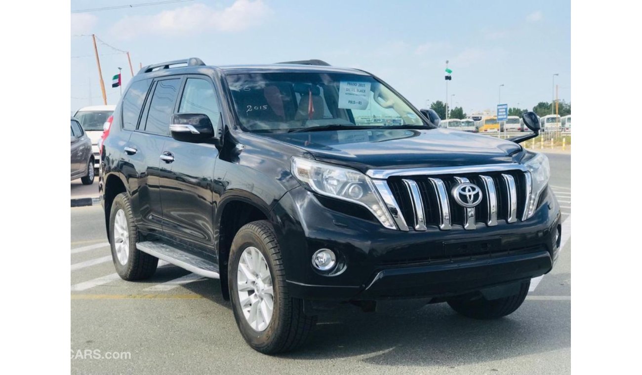 Toyota Prado toyota prado diesel engine model 2015 black colour leather seat and full electric seat  ... car very