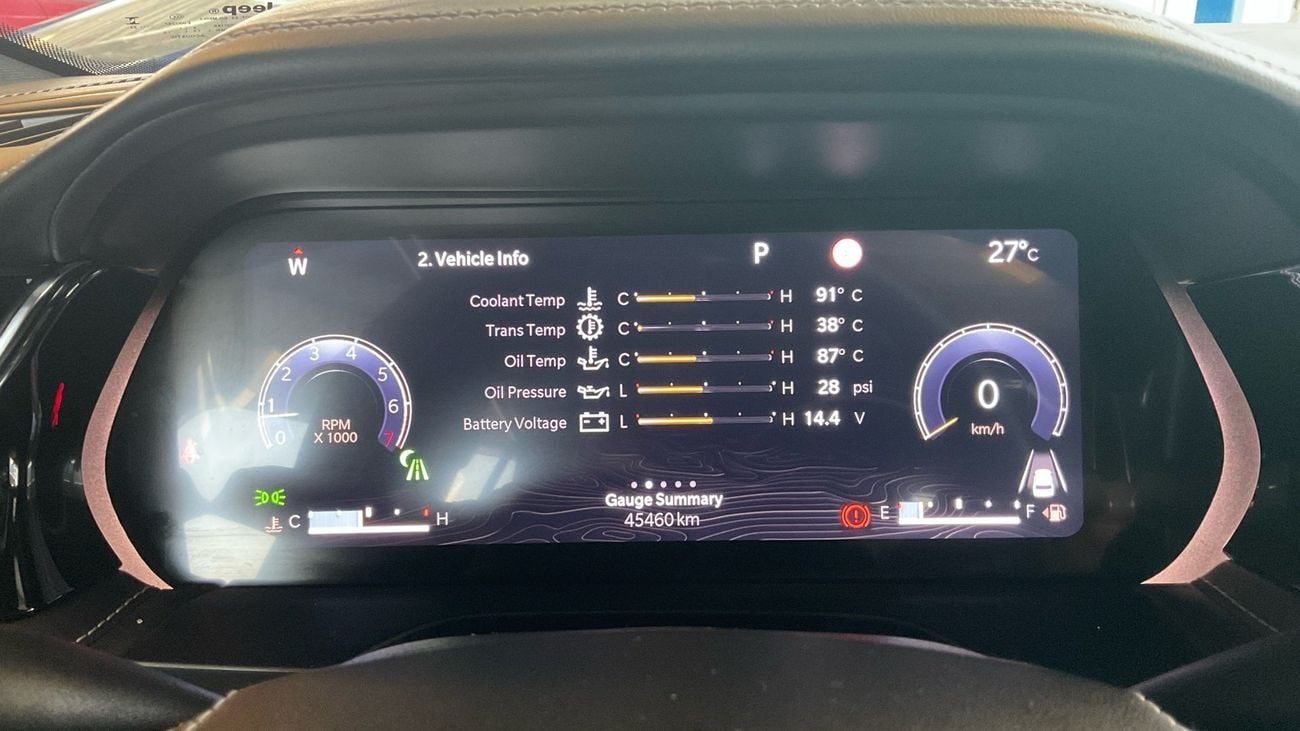 جيب جراند شيروكي 3.6 OVERLAND 2 ROW 4WD AUTO | شامل الضمان | 0 ﺪﻔﻋﺓ ﺃﻮﻟﻯ