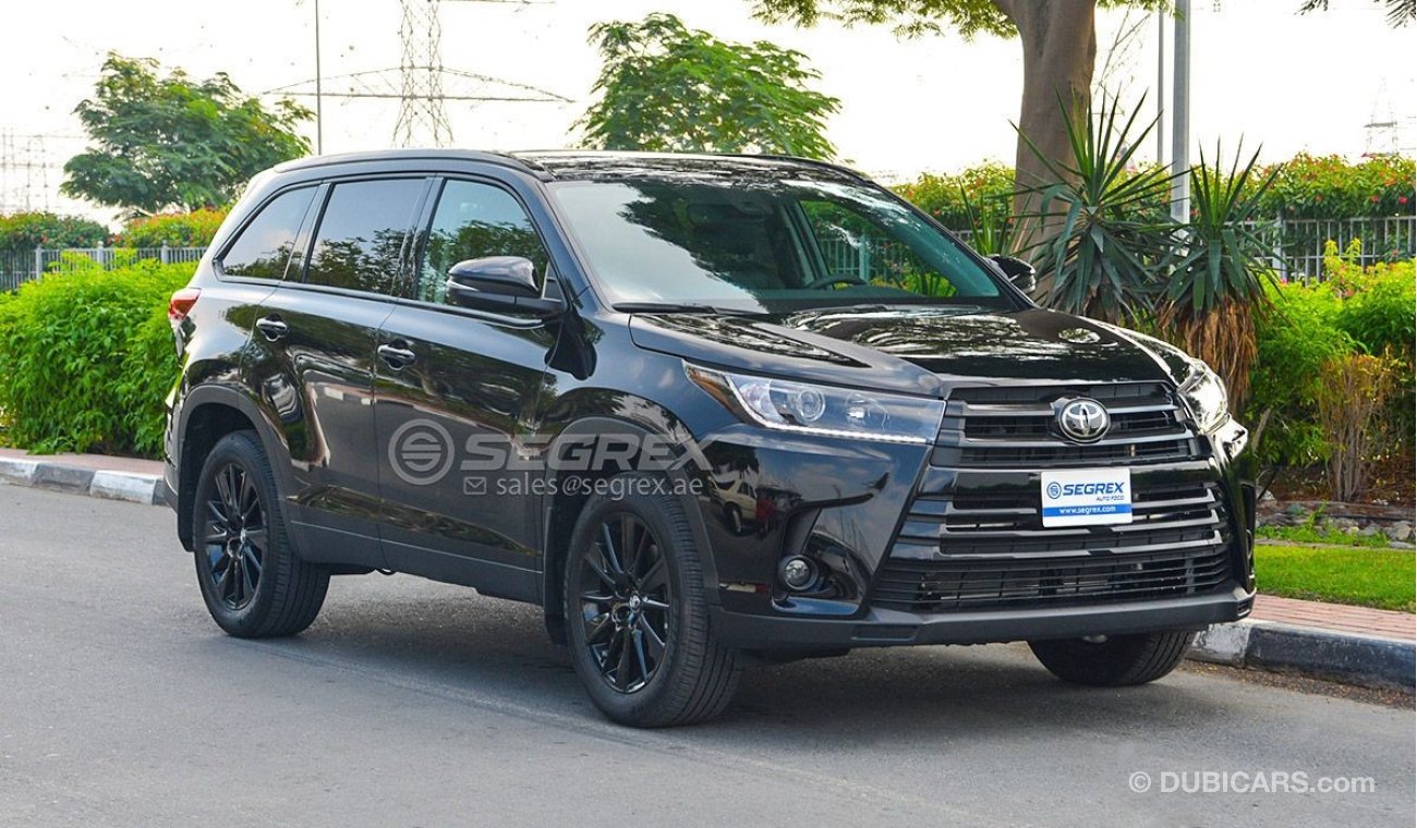 Toyota Highlander Toyota Highlander 3.5 V6 NIGHTSHADE To all destinations - للتسجيل و التصدير