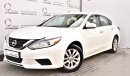 Nissan Altima 2.5L S 2018 GCC SPECS DEALER WARRANTY