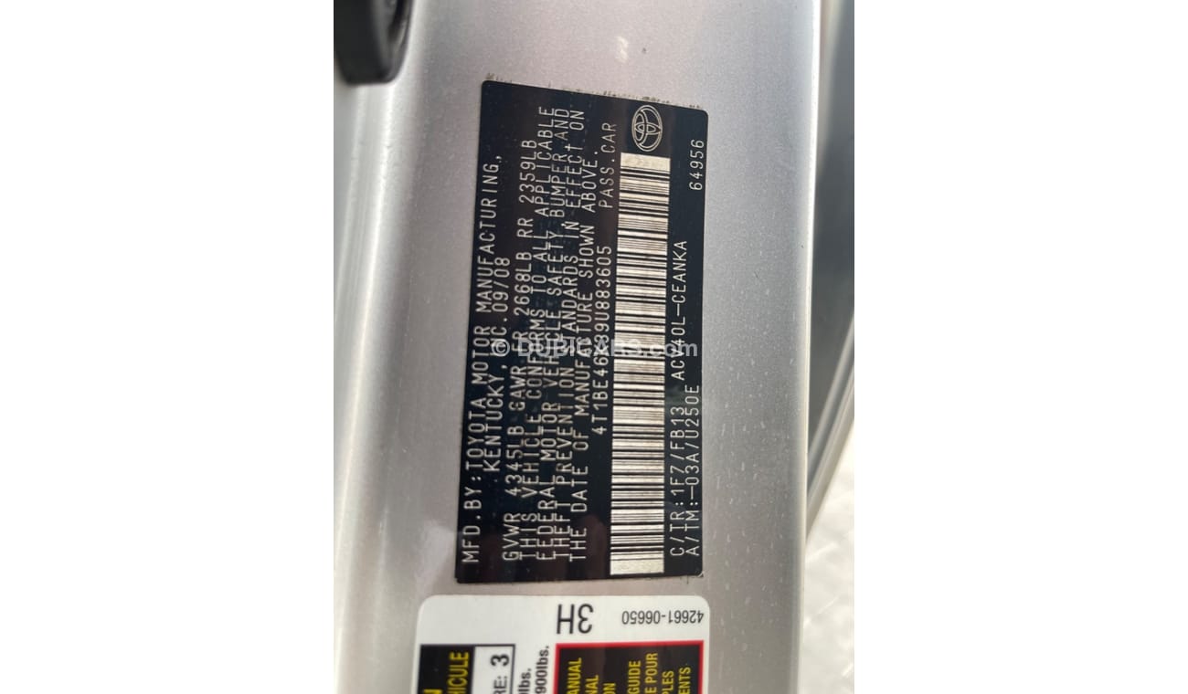 Toyota Camry TOYOTA CAMRY MODEL 2009 GCC  VERY GOOD CONDITION