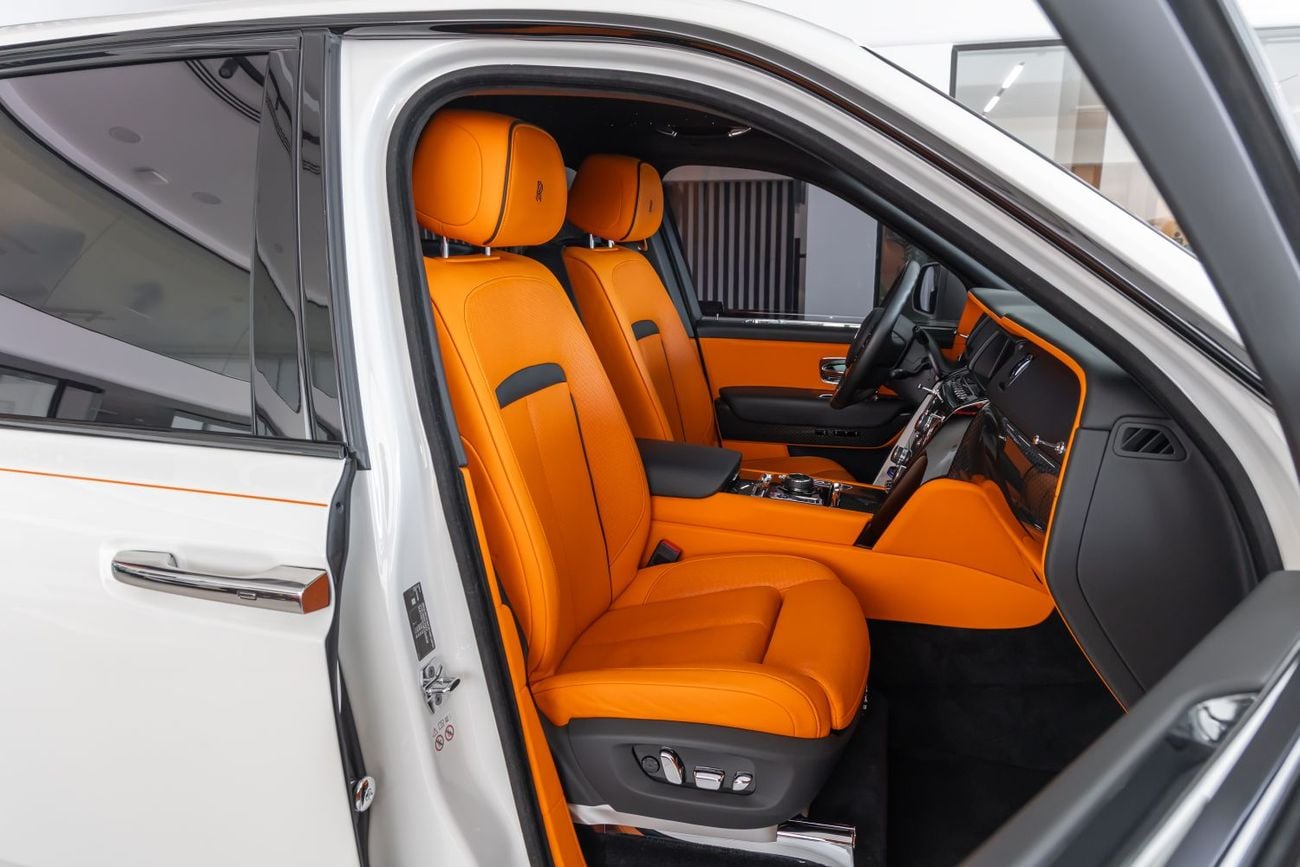 رولز رويس كولينان Rolls-Royce Cullinan Black Badge | Bespoke Orange Interior | Fully loaded | WARRANTY AVAILABLE PITST