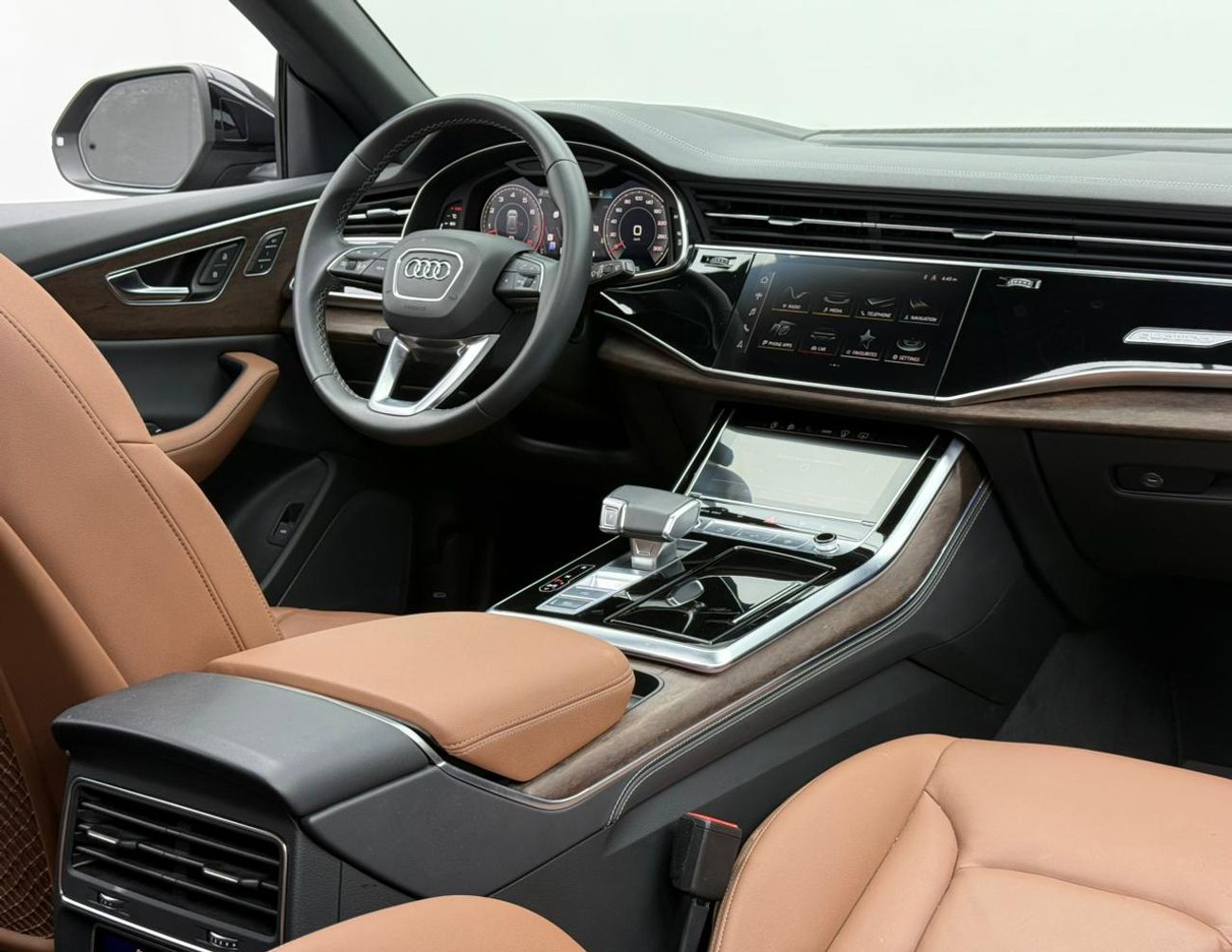 Audi Q8 2024 Audi Q8 Progress 55 TFSI Quattro, 2029 Audi Warranty + Service Pack, Low Km, Fully Loaded, GCC