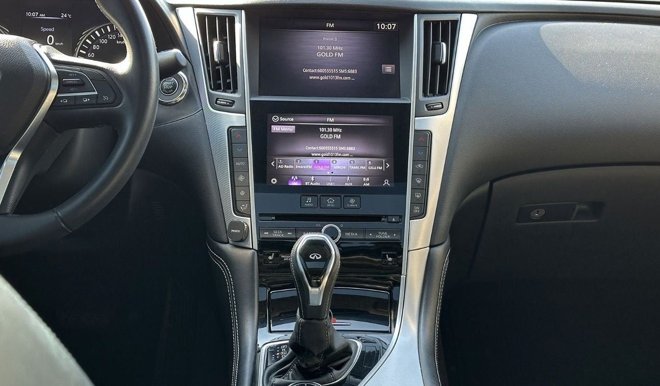 Infiniti Q50 3.0T Sport Black Edition 3.0T V6 GCC 2021 Low Mileage in Perfect Condition