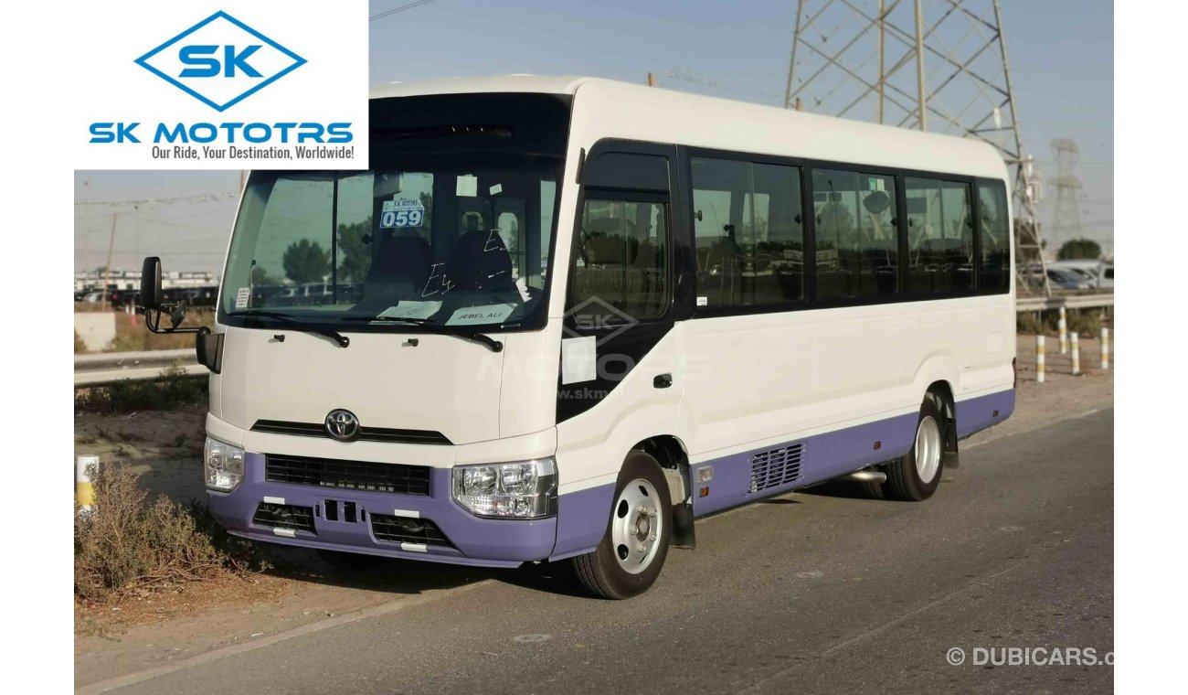 Toyota Coaster Petrol Engine, 23 Seats, Automatic Door, Dual AC - DISCOUNTED OFFER (CODE # TC01)