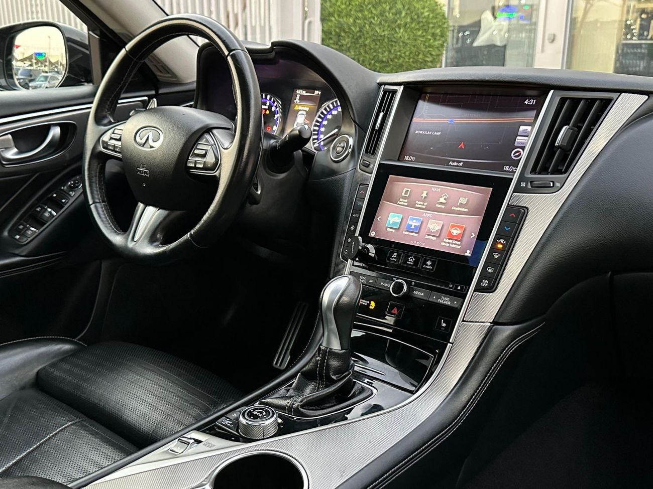 Infiniti Q50 3.0T Sport Black Edition INFINITI Q50 2017 GCC V6t ACCIDENT FREE // PEREFCT CONDITION // FULL OPITIO