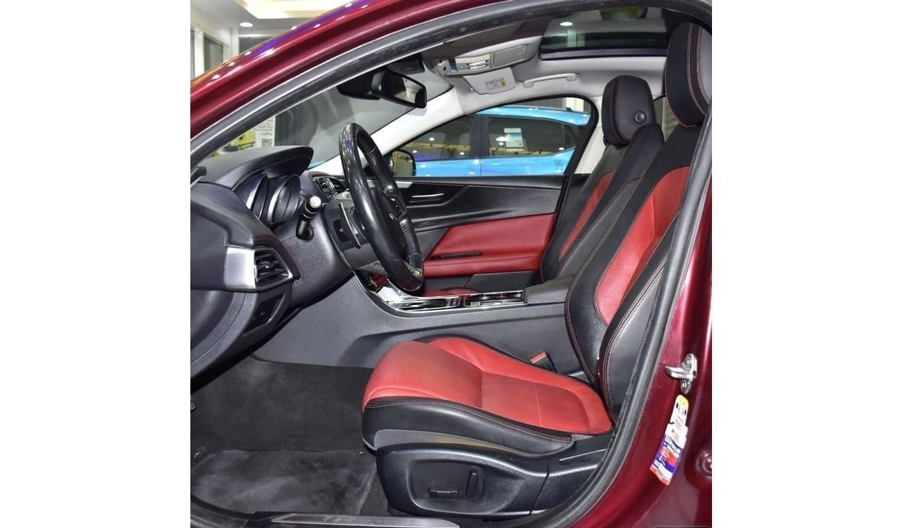 جاكوار XE EXCELLENT DEAL for our Jaguar XE R-Sport ( 2016 Model ) in Burgundy Color GCC Specs