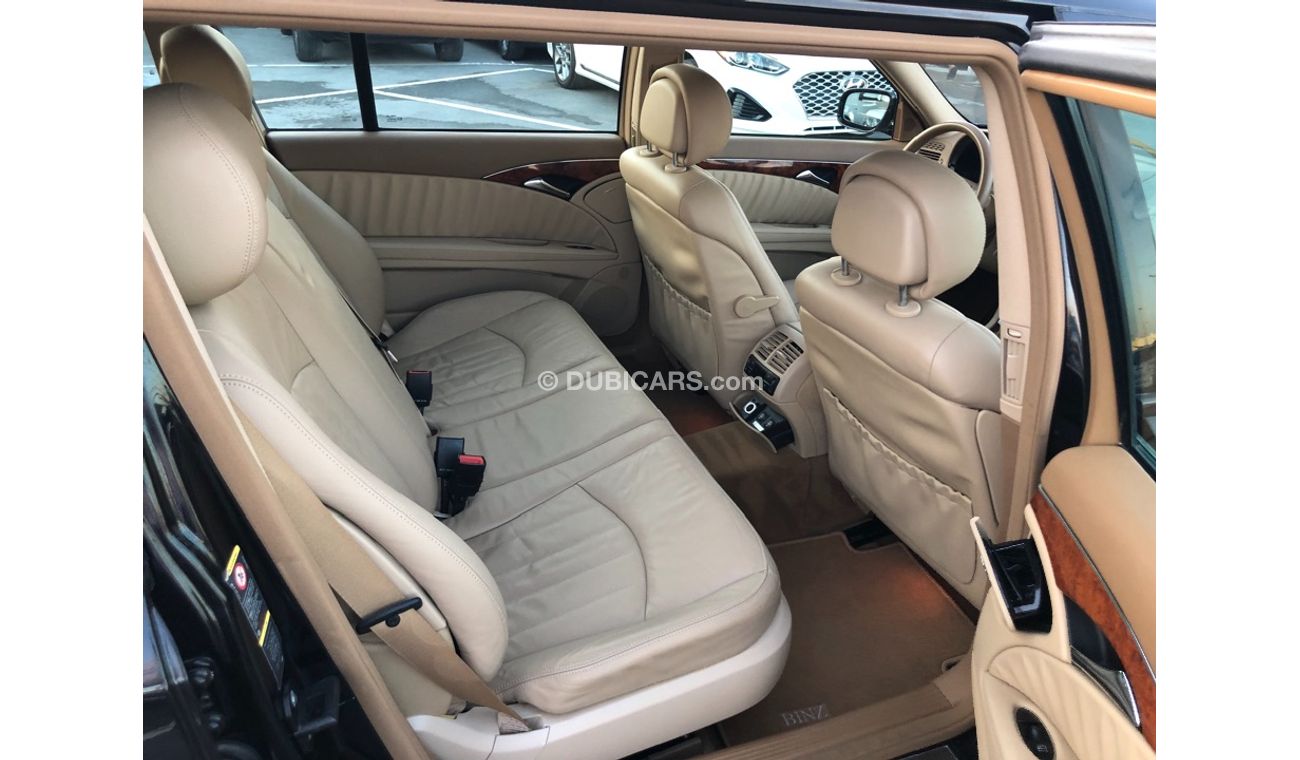 مرسيدس بنز E 350 موديل 2007 خليجي فل مواصفات كراسي جلد ومثبت سرعه وتحكم كهربي كامل ونظام صوت ممتاز وكاميرا خلفيه ومدخ