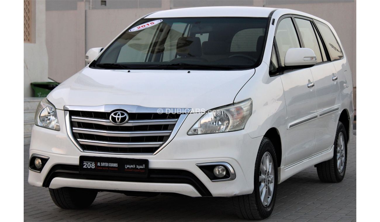 Toyota Innova Toyota Innova 2015 GCC number one, in excellent condition, without accidents, very clean from inside