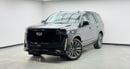 Cadillac Escalade SPORT PLATINUM 2022 Cadillac Escalade Sport Platinum, Warranty, Full Cadillac Service History, Fully Loaded, GCC