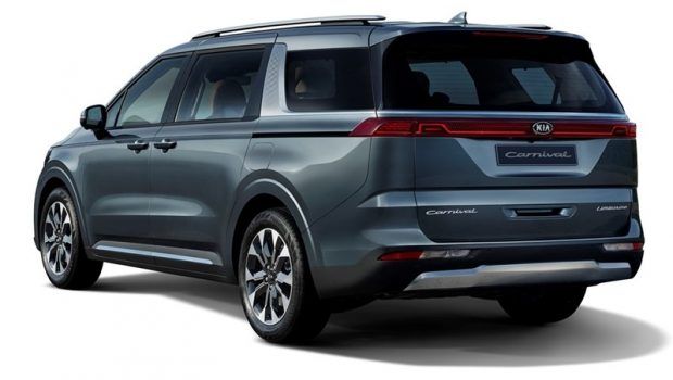 Kia Carnival exterior - Rear Right Angled