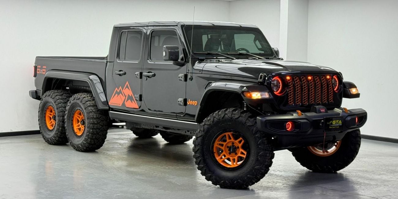 جيب جلادياتور Rubicon 3.6L 2022 Jeep Gladiator, 1 Year Warranty, Excellent Condition, Black Mountain, 6X6, GCC