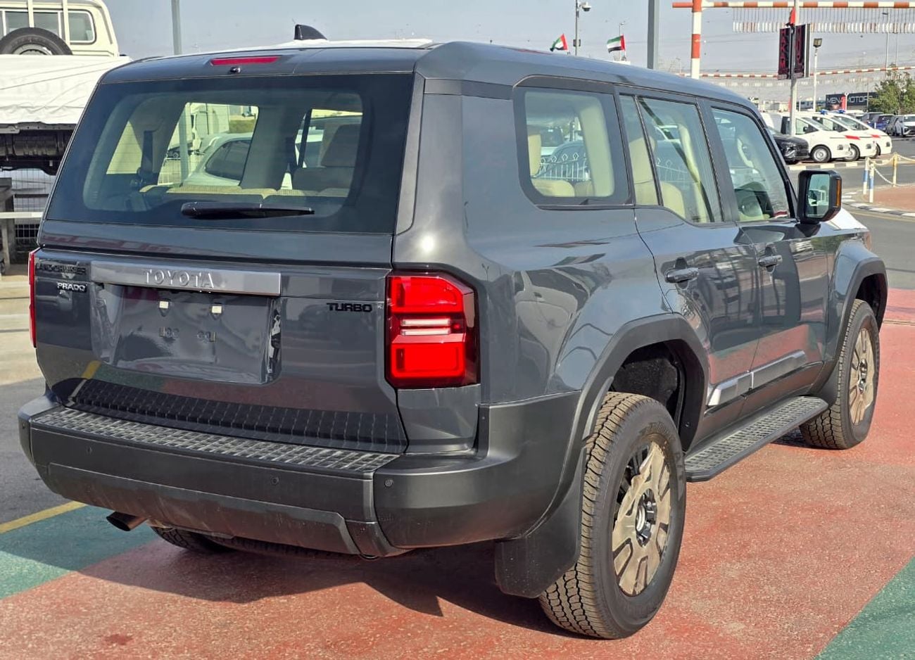 تويوتا برادو Toyota land Cruiser prado  MID 2.4l petrol Turbo A/T SUV 4WD  grey color 2026 model