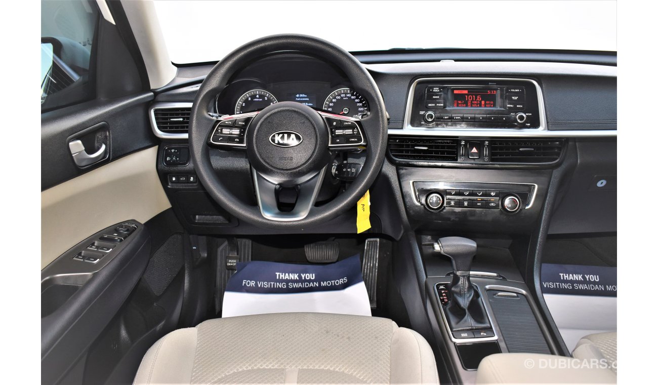 Kia Optima AED 1272 PM | 0% DP | 2.4L LX GCC WARRANTY