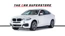 BMW X6 35i M Sport 3.0L X-Drive-MSport-GCC-Pearl White-Premium Red Leather Interior-M Sports Seats