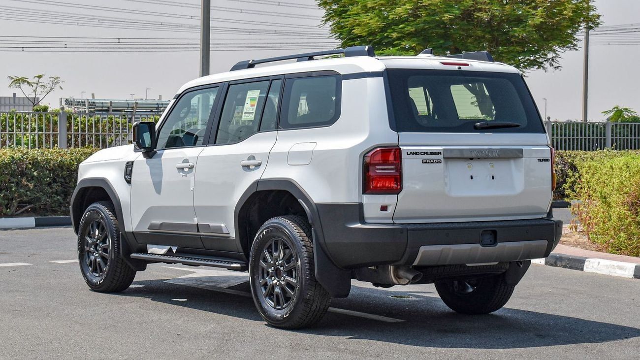 تويوتا برادو Mid ECTAGR032 - 2026 Toyota Prado - 2.4L Petrol Auto - White with Black Interior