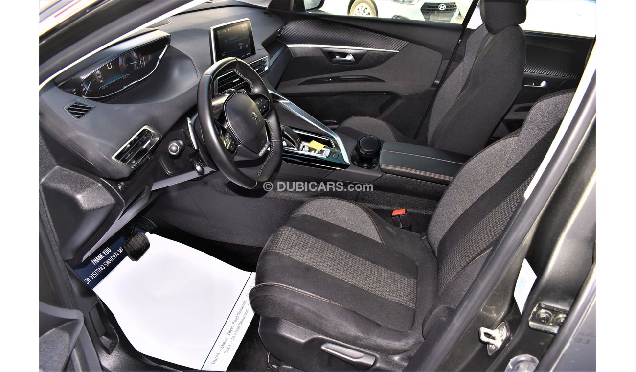Peugeot 5008 AED 1762 PM | 1.6L ACTIVE GCC AGENCY WARRANTY