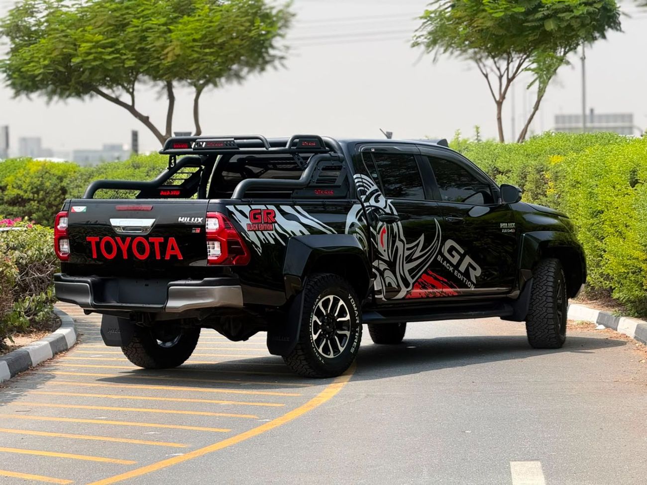Toyota Hilux 2021 | 2.8L DIESEL | AT | RHD | MODIFIED TO GR SPORTS | ROOF MOUNTED LED LIGHTS | HEAVY 4X4 SPORTS B