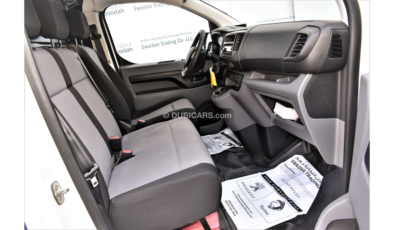 Peugeot Expert 2.0L AUTO LONG BODY VAN 2020 GCC SPECS AGENCY WARRANTY UP TO 2024 OR 100000KM