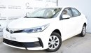 Toyota Corolla 1.6L SE 2018 GCC SPECS DEALER WARRANTY