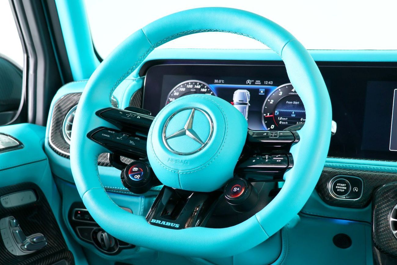 Mercedes-Benz G 63 AMG Std 4.0L Brabus 900 Rocket Kit-Dual Exterior Paint-Tiffany Blue-Full Carbon Fiber kit