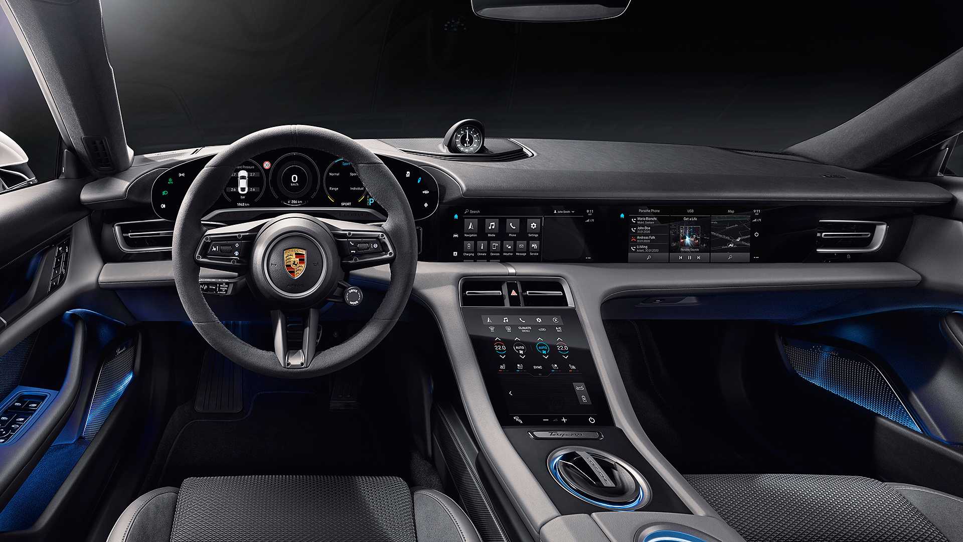 Porsche Taycan interior - Cockpit