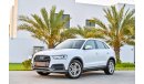 Audi Q3 | 1,645 P.M | 0% Downpayment | Perfect Condition | New Shape