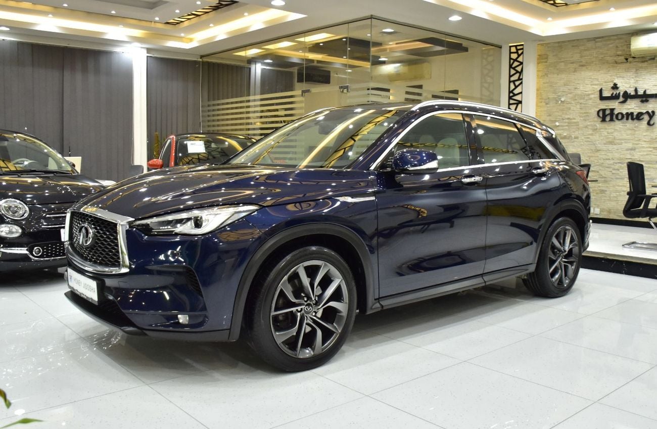 Infiniti QX50 EXCELLENT DEAL for our Infiniti QX50 AWD ( 2021 Model ) in Blue Color GCC Specs