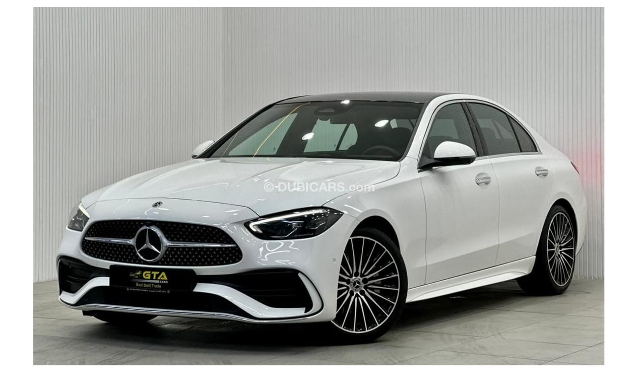 مرسيدس بنز C 200 2023 Mercedes-Benz C200 AMG Premium Plus, Mercedes Warranty 2028, Mercedes Service History, GCC