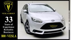 Ford Focus ST + FULL OPTION + RED TRIM RECARO SEATS / GCC / 2014 / UNLIMITED MILEAGE WARANTY + FSH / 630 DHS PM