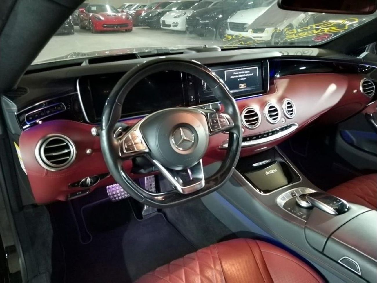 مرسيدس بنز S 550 كوبيه MERCEDES S CLASS COUPE S550 BLACKBISON WALDAERO KIT 4.7L 2015, BURMESTER SPEAKER, SIX BUTTONS AND MO