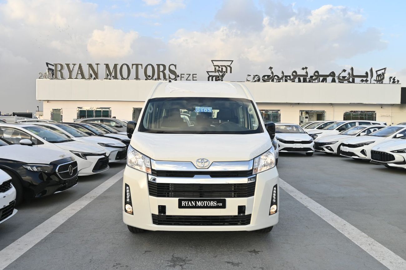 تويوتا هاياس Toyota Hiace GL Hi-Roof 3.5L V6 Petrol Automatic White Bumper, 12+1 Seater Model 2026