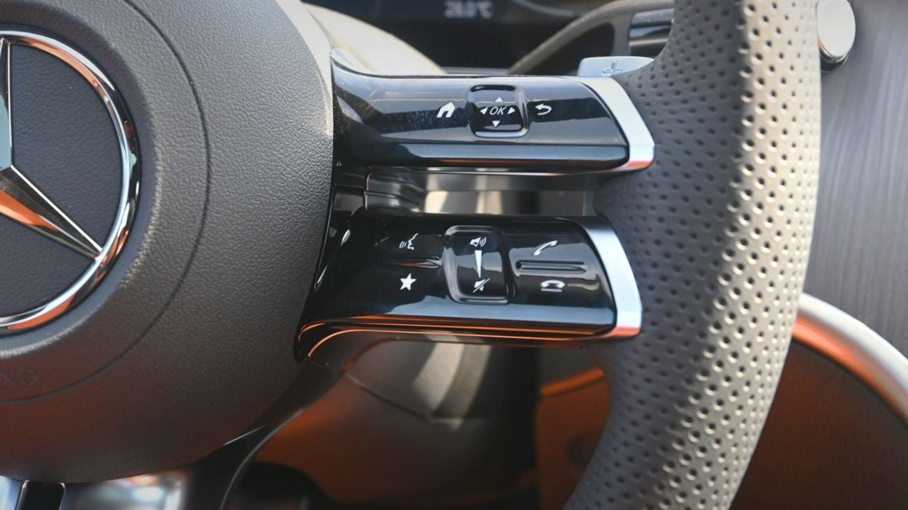 مرسيدس بنز C 200 Mercedes C200 L 2025 1.5L 4 Cylinder 170 hp  4 Doors 5 Seats White outside Black/Brown inside