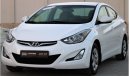 Hyundai Elantra Hyundai Elantra 2015 GCC 1600cc, in excellent condition, without accidents, very clean from inside a