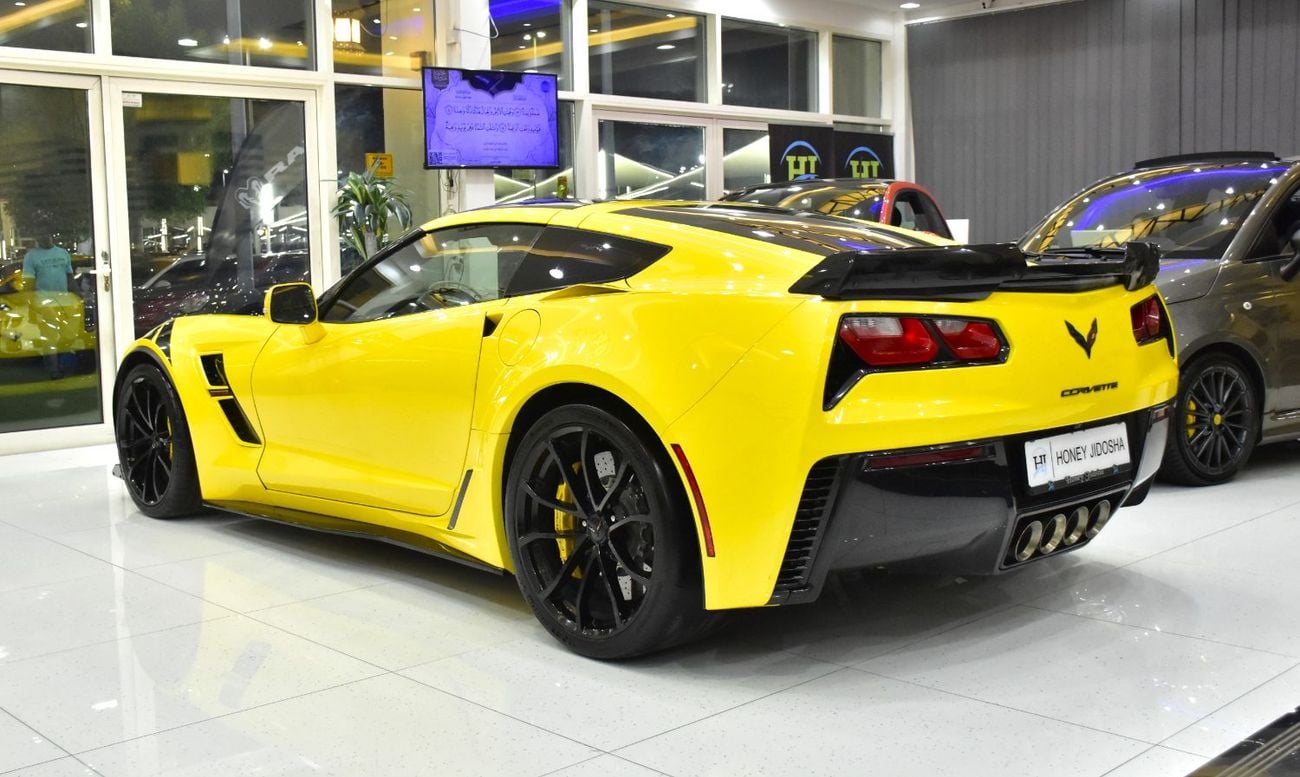 Chevrolet Corvette EXCELLENT DEAL for our Chevrolet Corvette C7 Grand Sport ( 2017 Model ) in Yellow Color GCC Specs