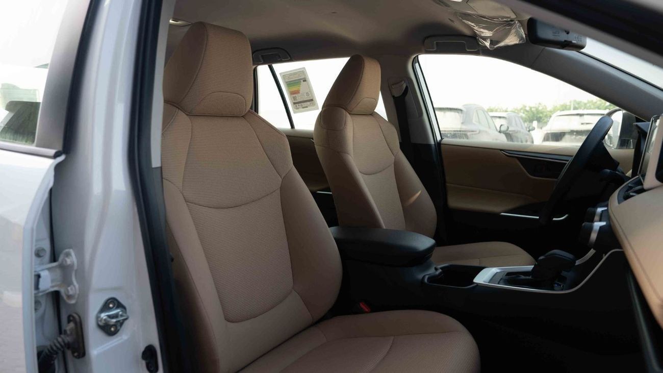 تويوتا راف ٤ 2025 Toyota RAV4 E 4X2 2.5 - Platinum White Pearl Inside Brown | Export Only