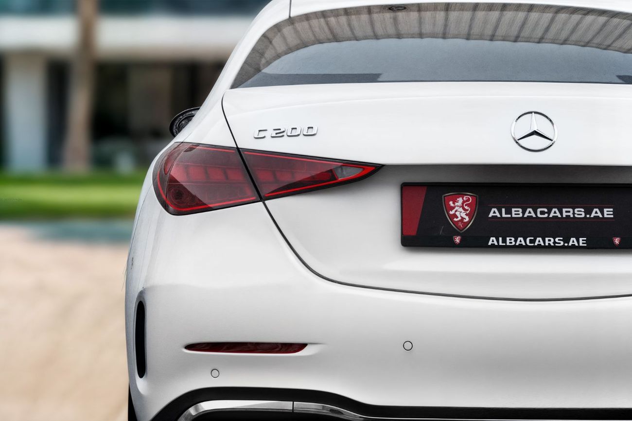 مرسيدس بنز C 200 C200 AMG | 3,721 P.M | 0% Downpayment | GARGASH WARRANTY / SERVICE