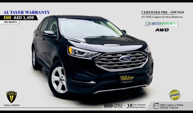 Ford Edge SEL GCC / 2019 / ECOBOOST + AWD + LEATHER SEATS + NAVIGATION / DEALER WARRANTY VALID UNTIL 100,000 K