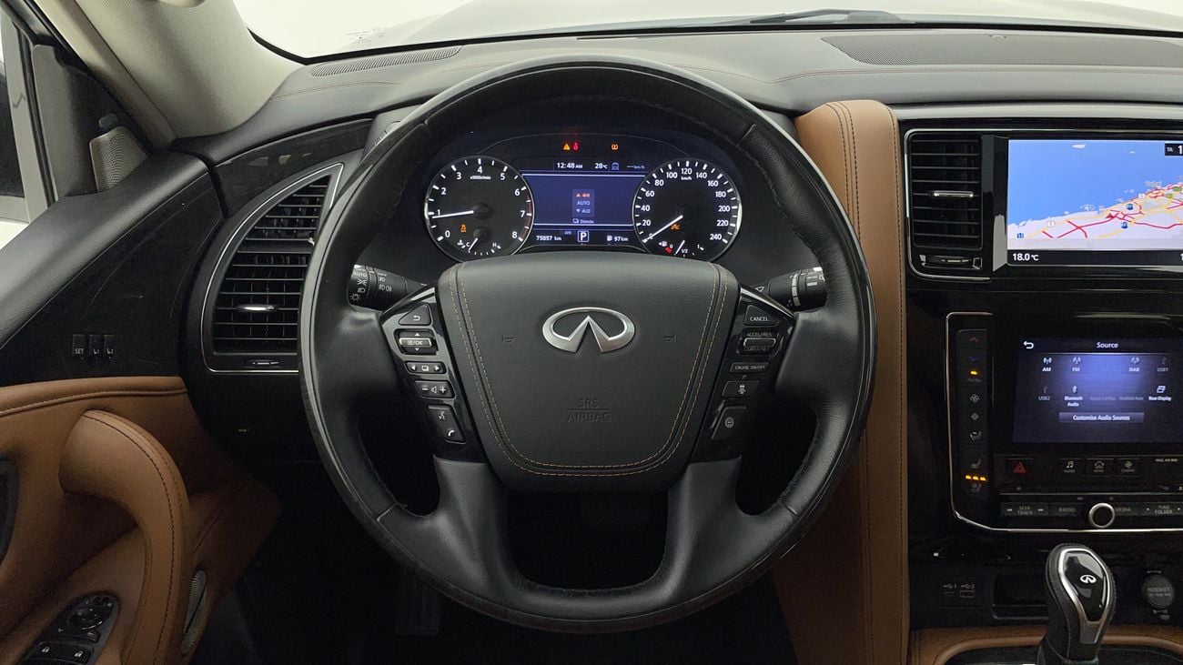 إنفينيتي QX80 LUXE SENSORY PROACTIVE BLACK EDITION 5.6 | بدون دفعة مقدمة | اختبار القيادة في المنزل