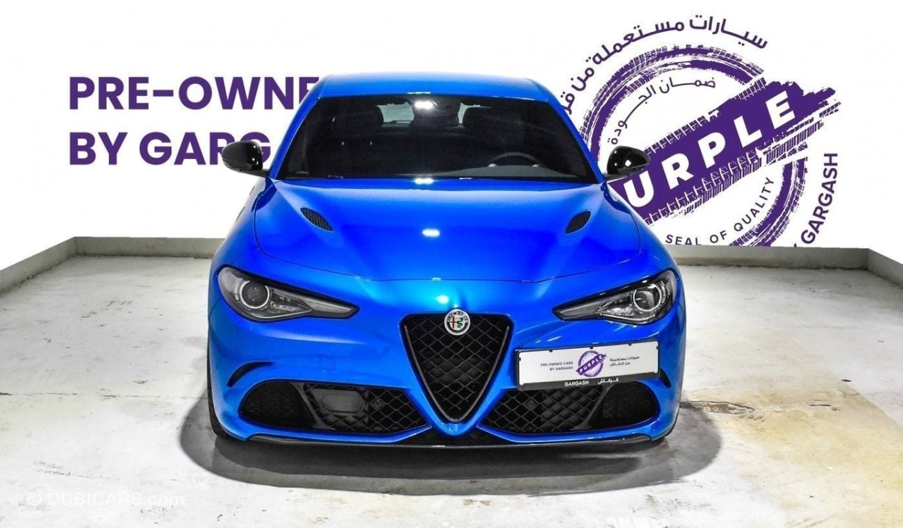 Alfa Romeo Giulia AED 5800 PM | QUADRIFOGLIO 2.9L TURBO | GCC | WARRANTY | SERVICE CONTRACT