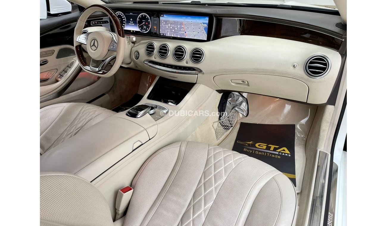 Mercedes-Benz S 500 Coupe 2016 Mercedes S500 4MATIC, Mercedes Service History, Warranty, GCC