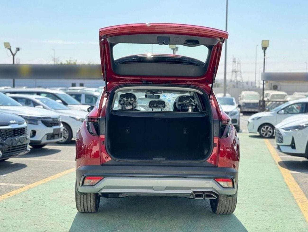 هيونداي توسون PREMIUM PLUS HYUNDAI TUCSON 1.6T - 2025 MODEL - RED COLOR