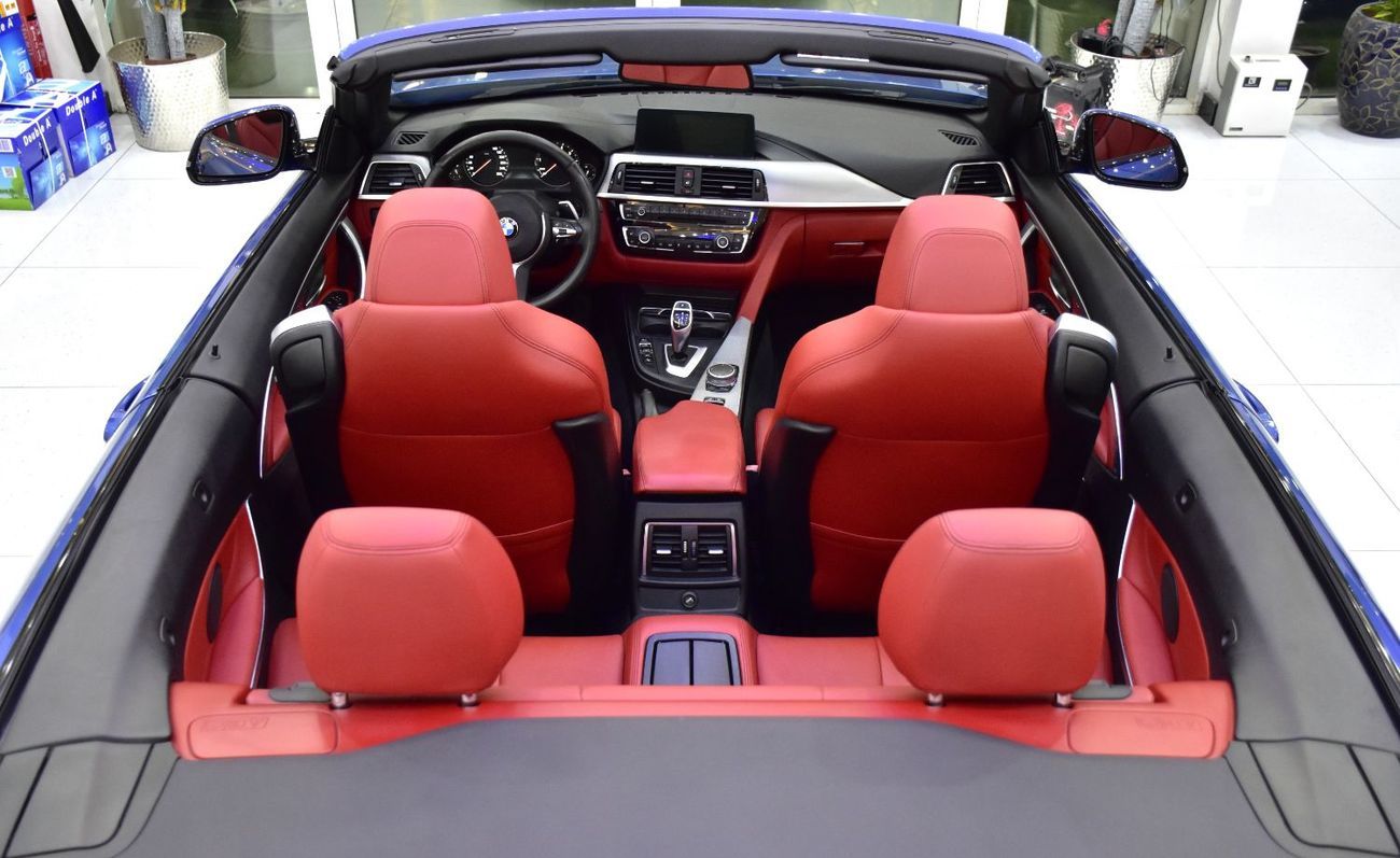 BMW 420i EXCELLENT DEAL for our BMW 420i M-Kit Convertible ( 2019 Model ) in Blue Color GCC Specs