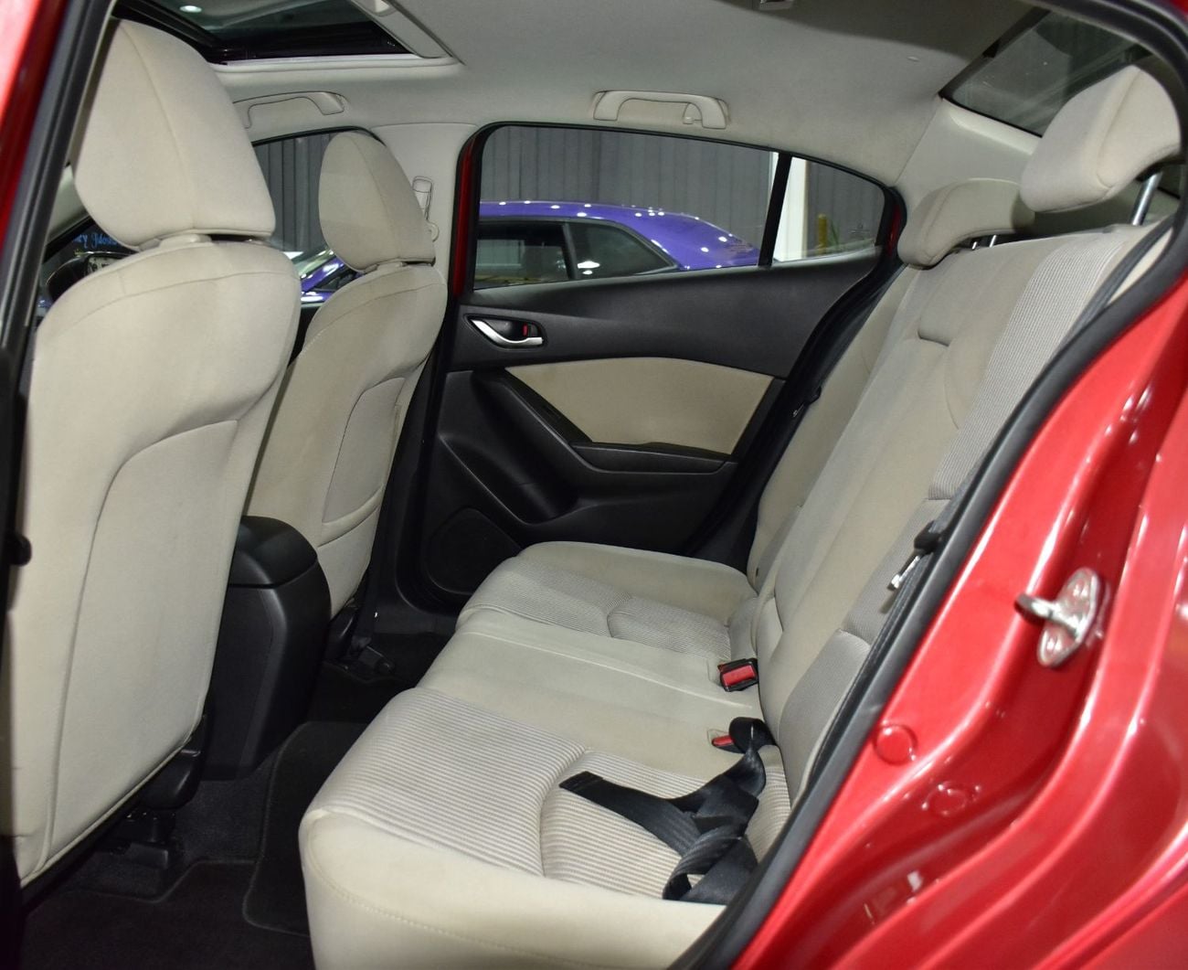 Mazda 3 EXCELLENT DEAL for our Mazda 3 ( 2015 Model ) in Red Color GCC Specs