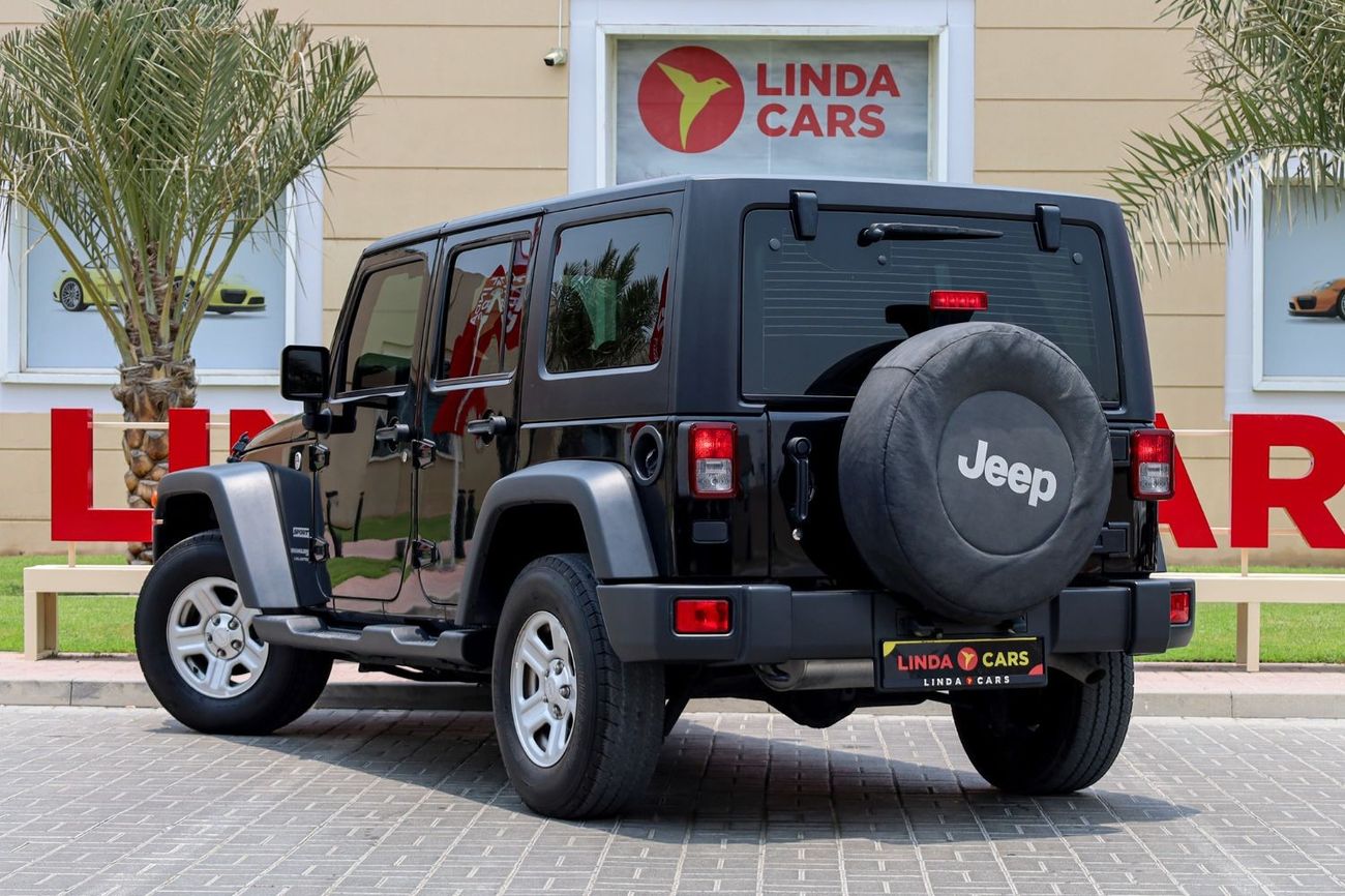 جيب رانجلر Jeep Wrangler Unlimited Sport  2018 GCC under Warranty with Flexible Down-Payment/ Flood Free.