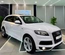 Audi Q7 AMAZING WHITE S_LINE V6 || FULL OPINION || GCC || 7 SEATS || ACCIDENT FREE