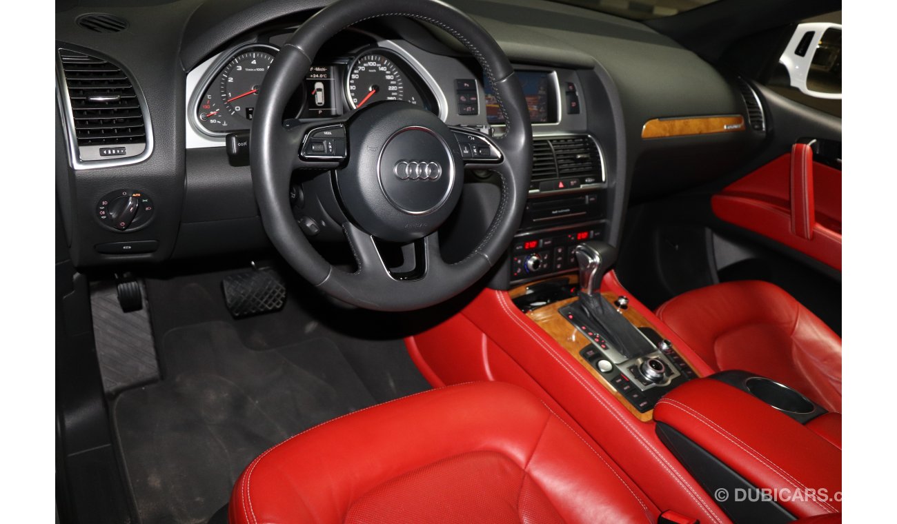 Audi Q7 3L supercharged 2013 GCC under Warranty with Zero downpayment.