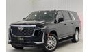 كاديلاك إسكالاد بريميوم لاكجري 2022 Cadillac Escalade LWB, Cadillac Warranty + Service Pack, Full Options, Low Kms, 